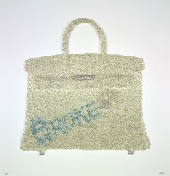 Broke by Stephen Graham - Original Mixed Media on Board sized 27x28 inches. Available from Whitewall Galleries